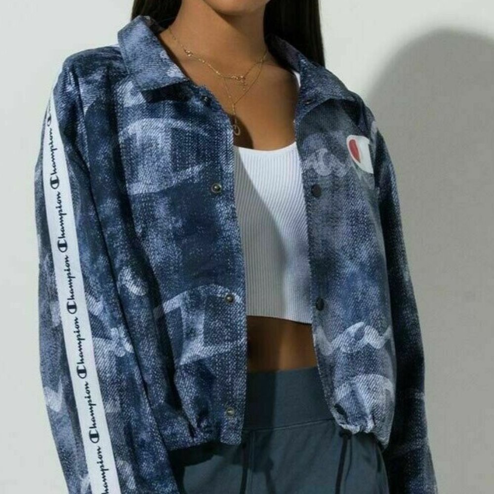 Champion C Life Womens Printed Crop Jacket